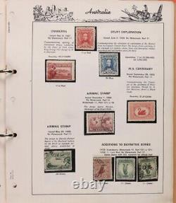 AUSTRALIA 1913-65 near comp collection in Seven Seas illustrated album. (380)