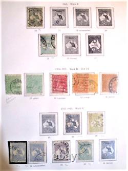 AUSTRALIA Stanley Gibbons hinge-less Specialty album Stamp Collection c. V. $725