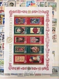 AUSTRIA 1955 to 2001 47 YEARS MNH Excellent COMPLETE COLLECTION in ALBUM