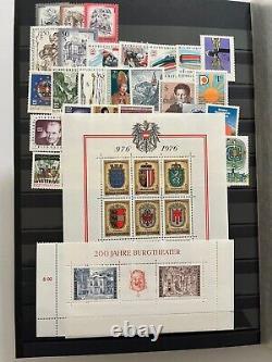 AUSTRIA 1960 to 2001 42 YEARS MINT/NH, Nice Collection in ALBUM Excellent