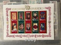 AUSTRIA 1960 to 2001 42 YEARS MINT/NH, Nice Collection in ALBUM Excellent