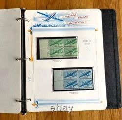 Air Mail Collection in White Ace Album with Dust Cover CV $874.15