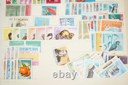 Albania Collection Of 825+ Stamps Mint & Used In An Album On Stock Pages