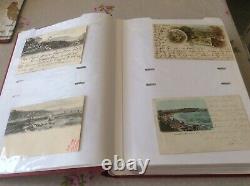 Album Of 200 Scarborough Postcards 1900/1936 Many Written And Stamped