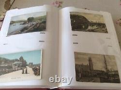 Album Of 200 Scarborough Postcards 1900/1936 Many Written And Stamped