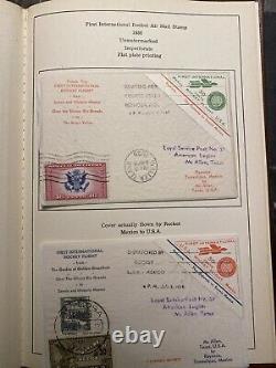 Album USA First Flight International Rocket Mail Reynosa Mexico Collection Lot