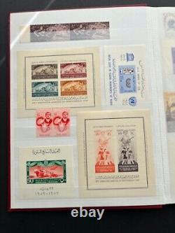 Album of Egyptian stamp collection