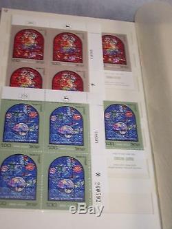 Album stamp collection Middle East Israel with Israeli Munich Memorial 1972