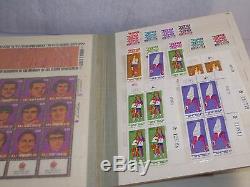 Album stamp collection Middle East Israel with Israeli Munich Memorial 1972