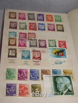 Album stamp collection Middle East Israel with Israeli Munich Memorial 1972