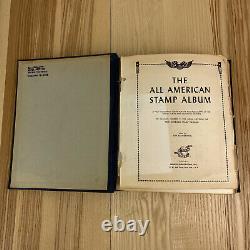 All American Stamp Album Minkus 1847-1969 Includes Over 800 Stamps Collection
