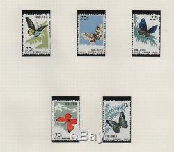All world Butterflies and moths on stamps collection 33 albums 3100 pages superb