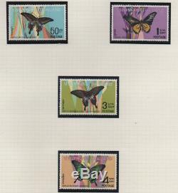 All world Butterflies and moths on stamps collection 33 albums 3100 pages superb
