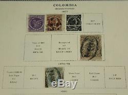 Amazing Colombia Scott Stamp Album Pages Collection Early Classics, Atioquia++