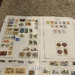 Amazing Us Stamp Lot On Nearly Complete Album Pages