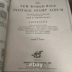 Amazing worldwide stamp collection in 1959 minkus album. 1882 forward. Vintage +