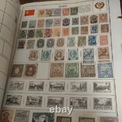 Amazing worldwide stamp collection in 1959 minkus album. 1882 forward. Vintage +