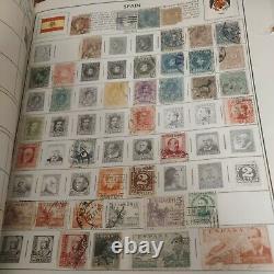 Amazing worldwide stamp collection in 1959 minkus album. 1882 forward. Vintage +