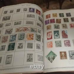 Amazing worldwide stamp collection in 1959 minkus album. 1882 forward. Vintage +