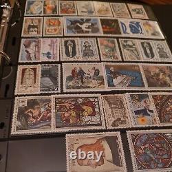 Amazing worldwide stamp collection with emphasis on stamps with art. Stunning