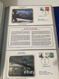 America the Beautiful Vintage Commemorative Cover Collection Stamp Album