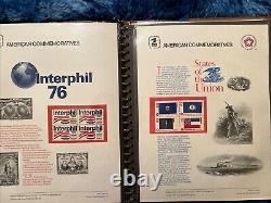 American Commemorative Collection Binder, 42 Panels, 1975-1978