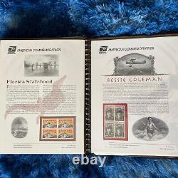 American Commemorative Collection Binder with 30 Panels, 1993-1995