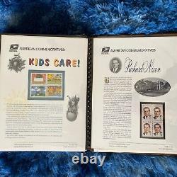 American Commemorative Collection Binder with 30 Panels, 1993-1995