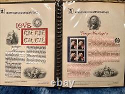 American Commemorative Collection Binder with 39 Panels, 1982-1983