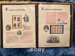 American Commemorative Collection Binder with 39 Panels, 1982-1983