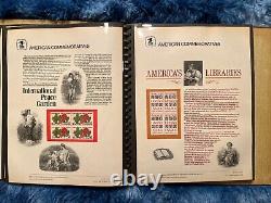 American Commemorative Collection Binder with 39 Panels, 1982-1983