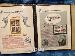 American Commemorative Collection Binder with 39 Panels, 1982-1983