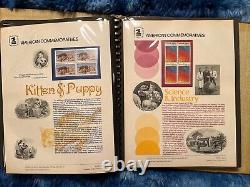 American Commemorative Collection Binder with 39 Panels, 1982-1983