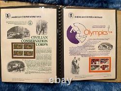 American Commemorative Collection Binder with 39 Panels, 1982-1983