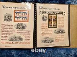 American Commemorative Collection Binder with 39 Panels, 1982-1983