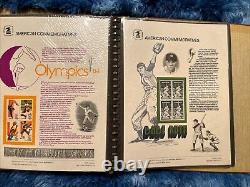 American Commemorative Collection Binder with 39 Panels, 1982-1983