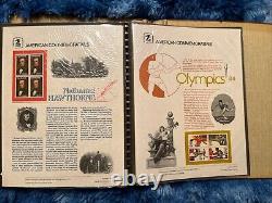 American Commemorative Collection Binder with 39 Panels, 1982-1983