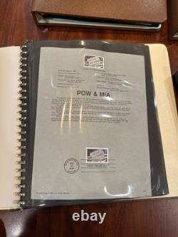 American Commemorative Collections 3 Binder PLUS Invididual Stamp Collection 90s
