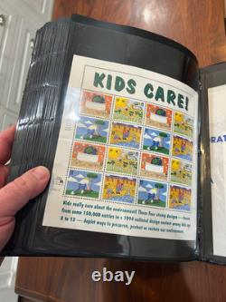 American Commemorative Collections 3 Binder PLUS Invididual Stamp Collection 90s