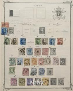 Antique Classic Stamp Collection 2 Albums 1800s Issues Huge Catalog Value