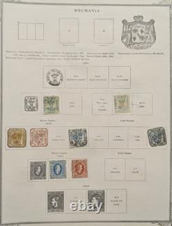 Antique Classic Stamp Collection 2 Albums 1800s Issues Huge Catalog Value