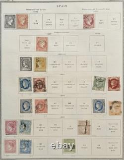 Antique Classic Stamp Collection 2 Albums 1800s Issues Huge Catalog Value
