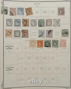 Antique Classic Stamp Collection 2 Albums 1800s Issues Huge Catalog Value