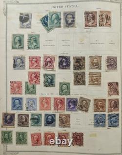 Antique Classic Stamp Collection 2 Albums 1800s Issues Huge Catalog Value