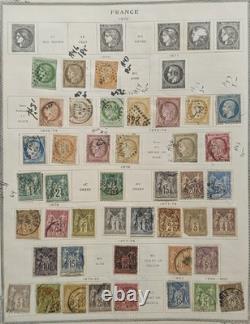 Antique Classic Stamp Collection 2 Albums 1800s Issues Huge Catalog Value