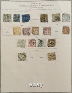 Antique Classic Stamp Collection 2 Albums 1800s Issues Huge Catalog Value