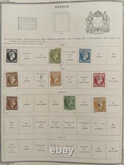 Antique Classic Stamp Collection 2 Albums 1800s Issues Huge Catalog Value