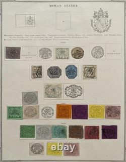 Antique Classic Stamp Collection 2 Albums 1800s Issues Huge Catalog Value