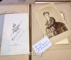 Antique Photo Album Civil War Era IOWA Philadelphia New York Tax Stamps IDd ppl