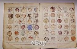 Antique Victorian Stamp Album, Post Marks from all over the World
